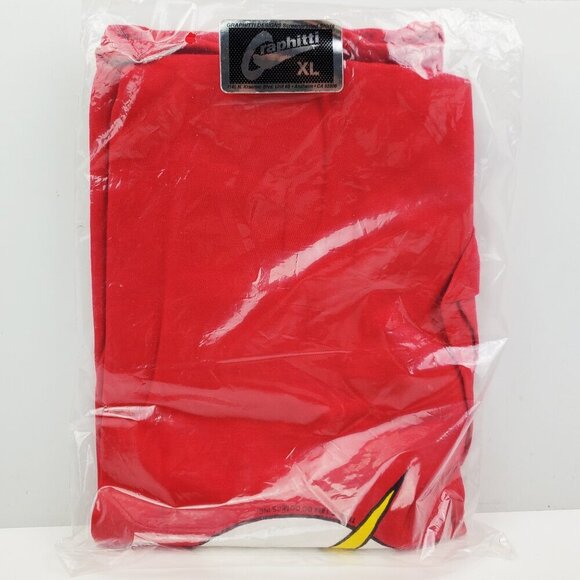 DC Comics Vintage T-Shirt Flash Logo Graphitti 1988 XL NOS Sealed - Picture 3 of 9